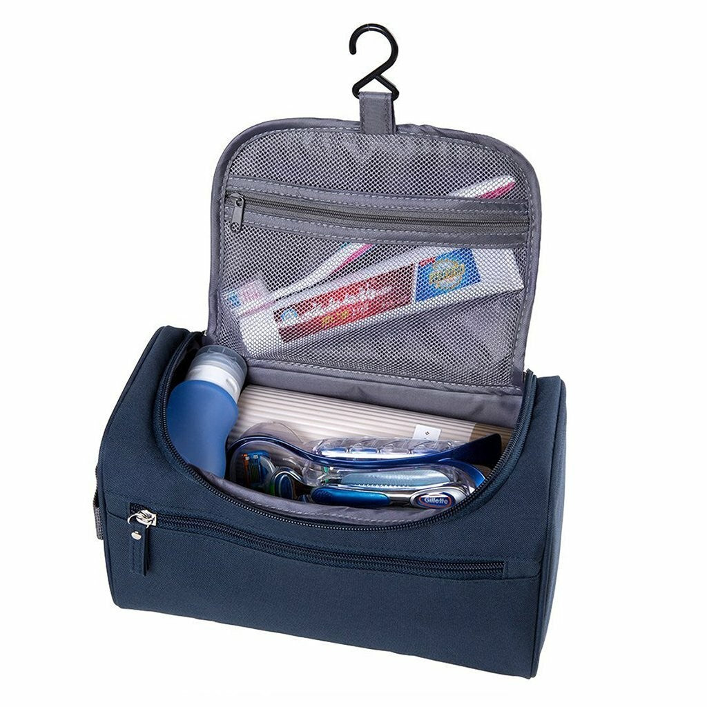 UK Mens Travel Wash Bag Hanging Toiletry Large Capacity Shaving Gym Makeup Bag