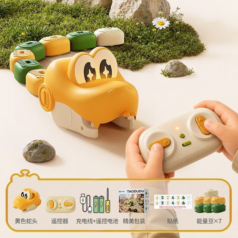 Magnetic Snake Game Toy Eating Itself, Remote Control Eating Snake Toys