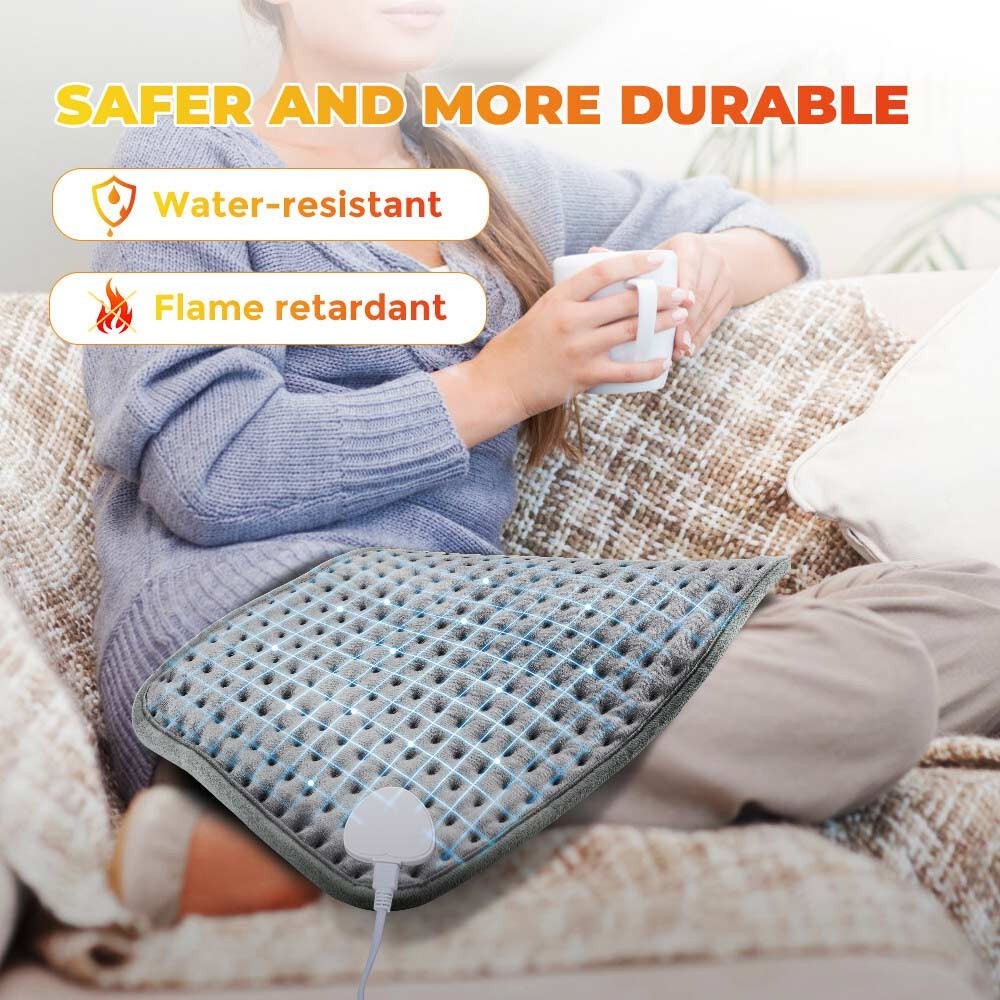 Heating pad Electric Heat Pad for Back Neck Shoulder Belly Pain Relief 30x 59cm