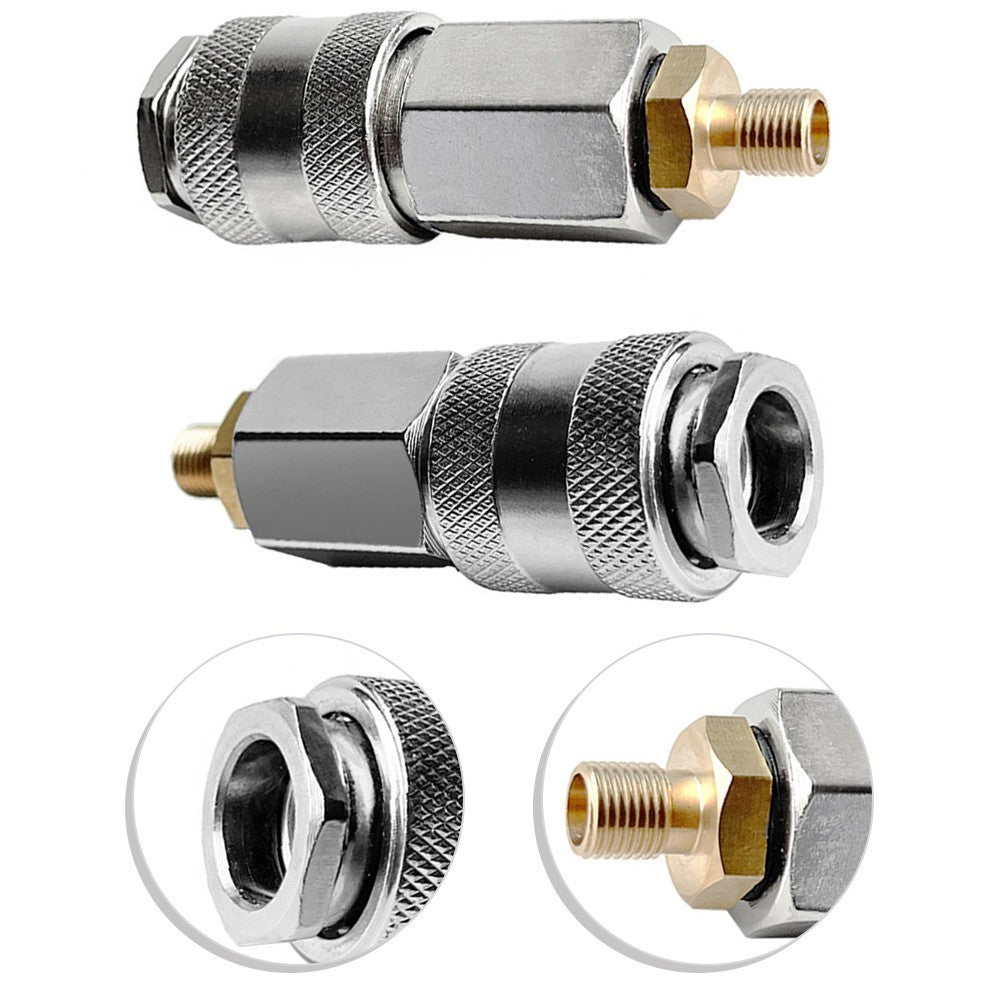 2pcs Lightweight Steel Tyre Valve Adapter 3-in-1 for Portable Inflators