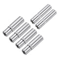 6-Point Shallow Socket 2pcs 8mm & 4pcs 10mm 1/4" Drive Cr-V Deep Socket