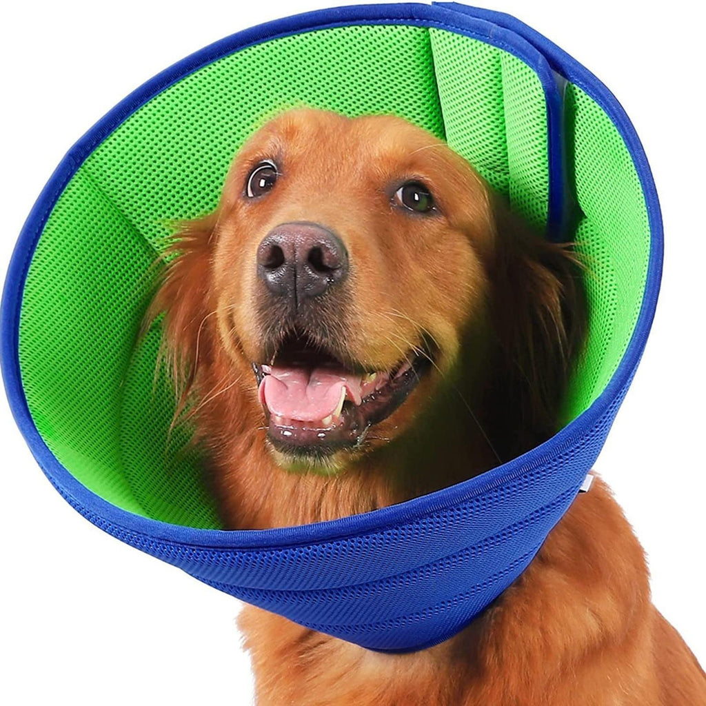 Dog Cone Collar Stop Licking Adjustable Elizabethan Collar Pets for