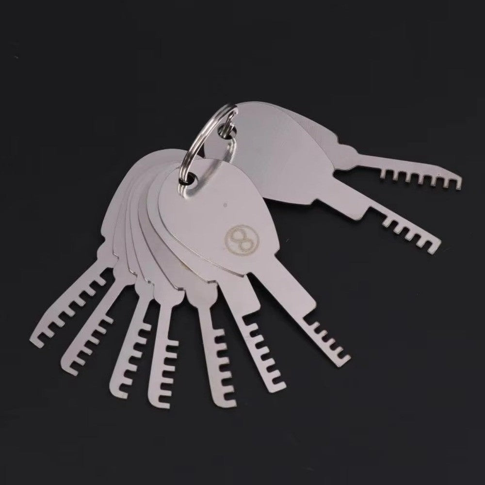 9in1 Comb Lock Tool Set Key Blank  For Locksmiths & DIY Security