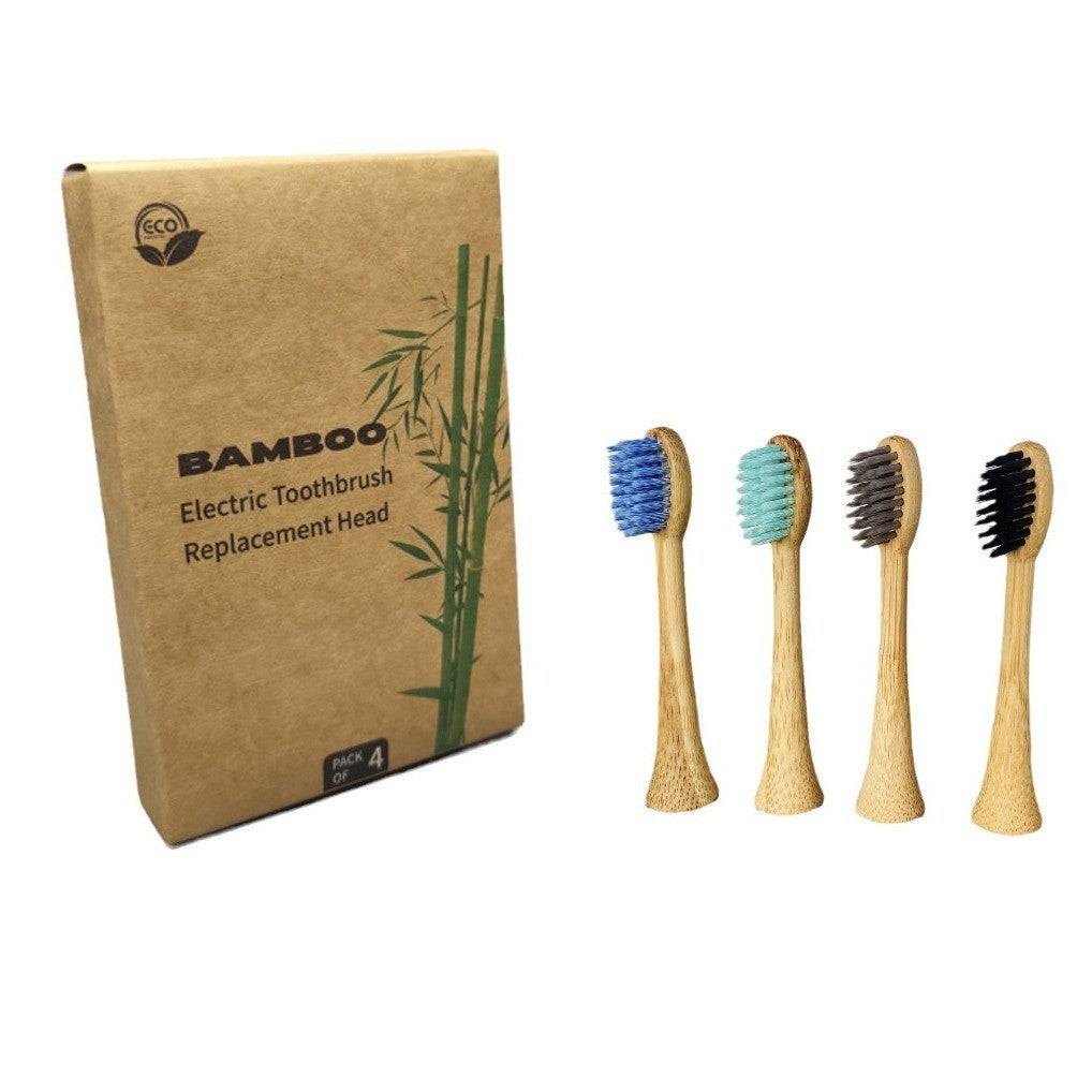 Electric Bamboo Toothbrush Head Bamboo Teeth Environmentally Friendly Coating