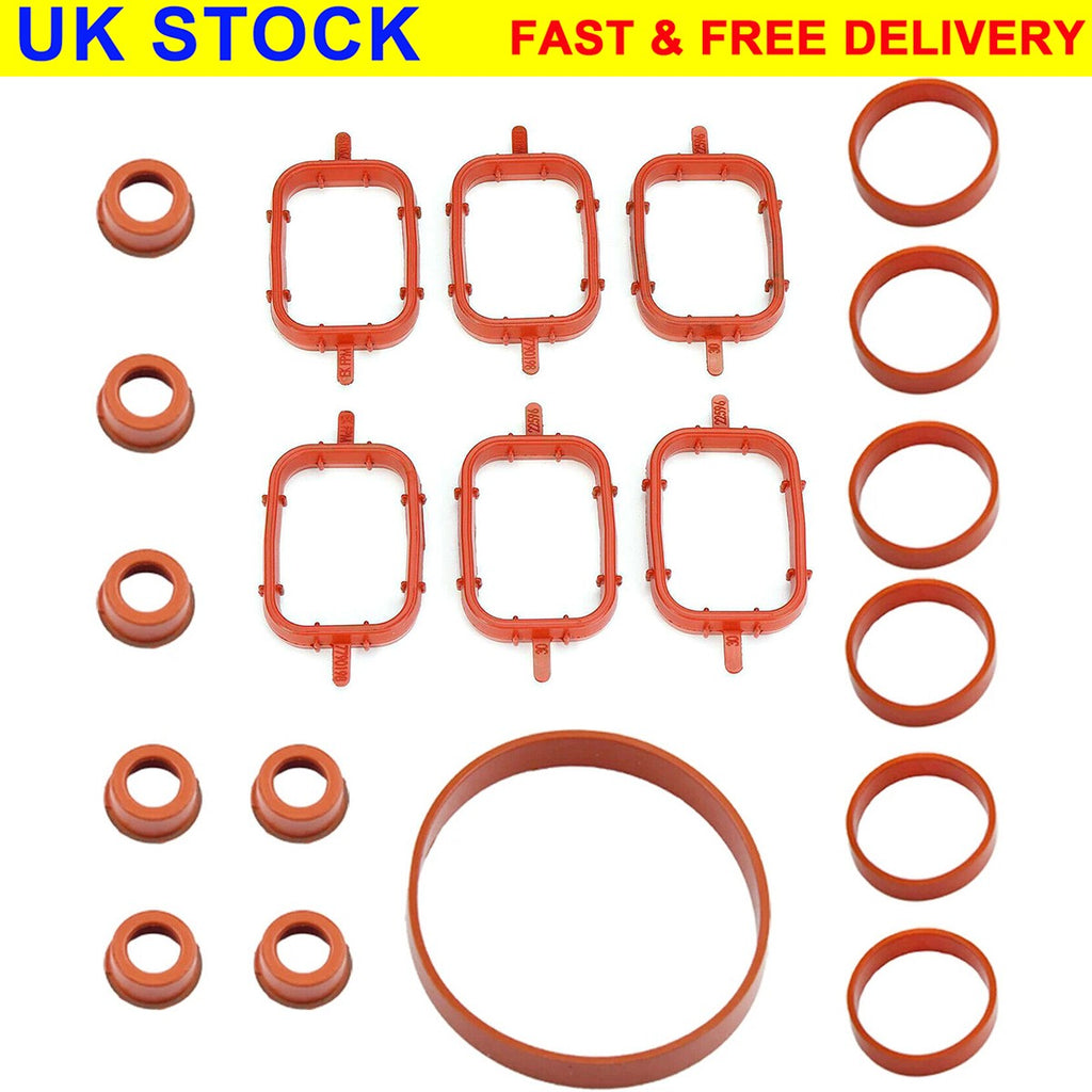 20*Intake Inlet Manifold Gasket Seal For BMW 3 5 Series M57 M57N E39 E46 E70 E83