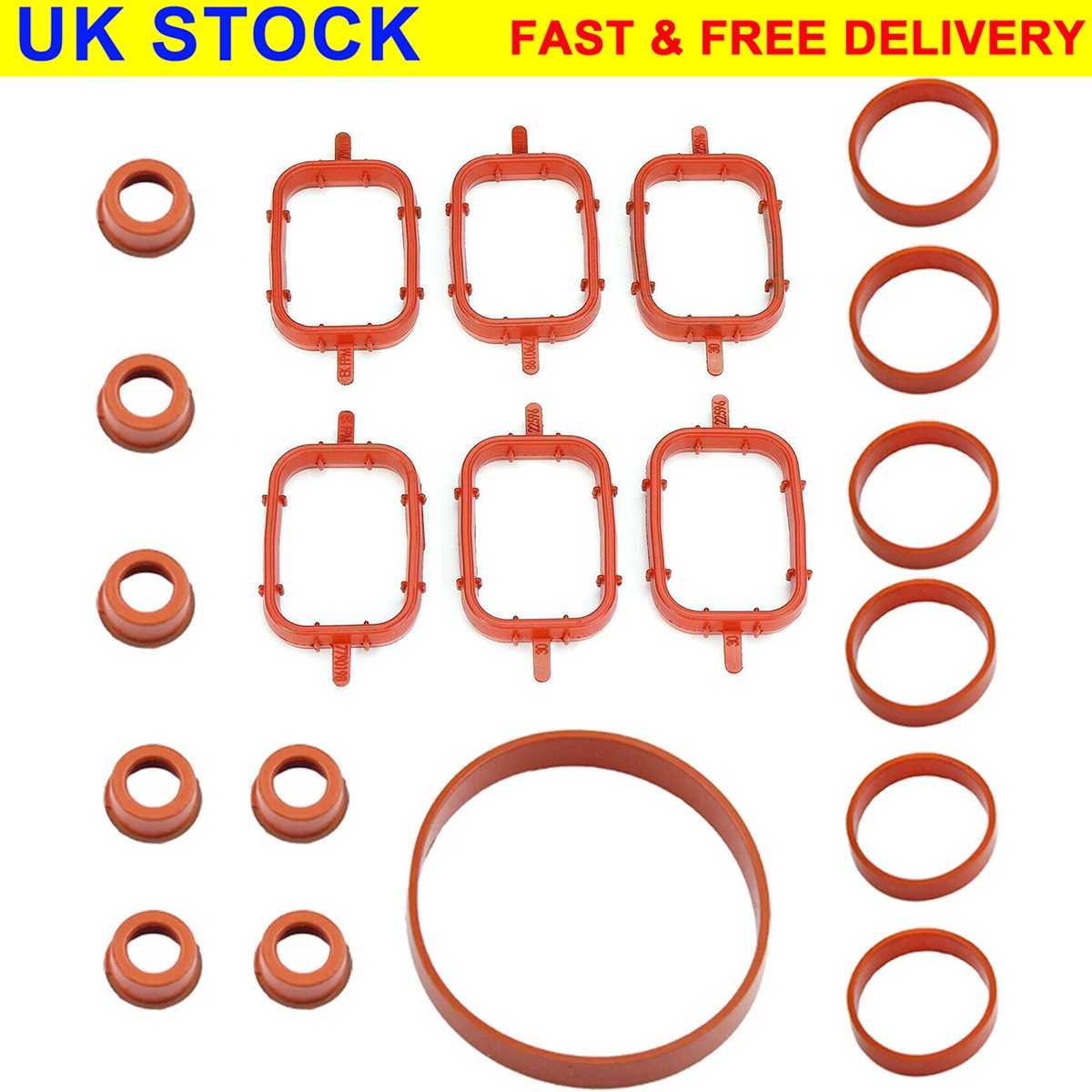 20*Intake Inlet Manifold Gasket Seal For BMW 3 5 Series M57 M57N E39 E46 E70 E83