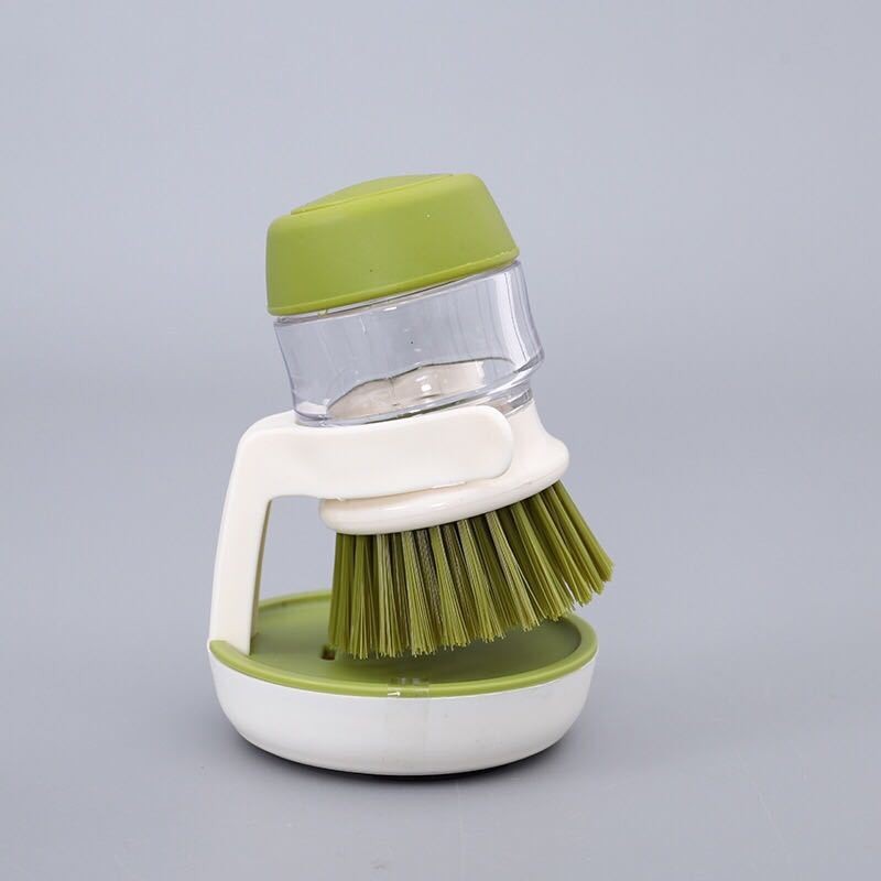 Soap Dispenser Dish Brush Palm Brush Scrub Brush Equipped With Storage...