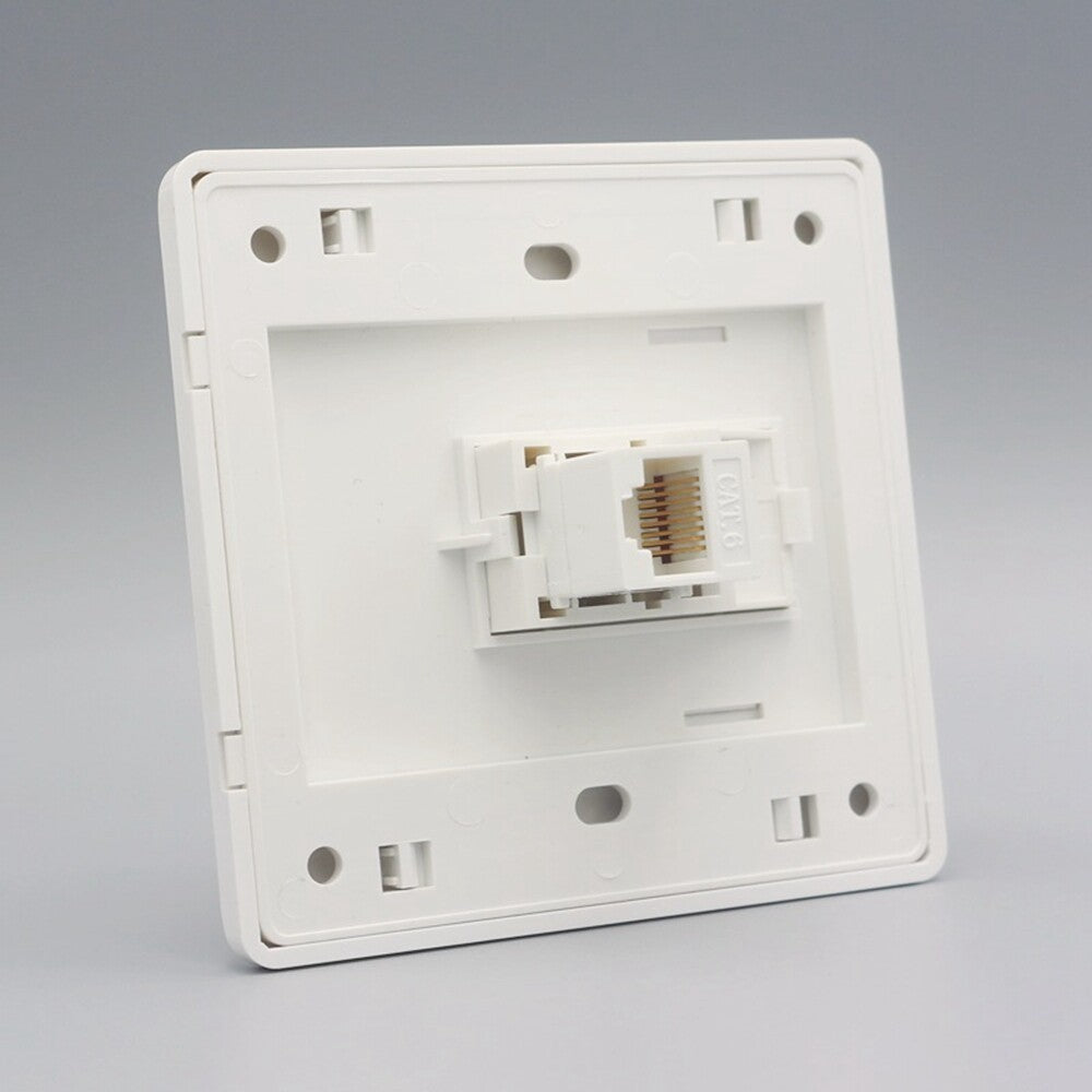 CAT.6 Ethernet Network Wall Faceplate RJ45 Outlet Socket Panel Computer UK