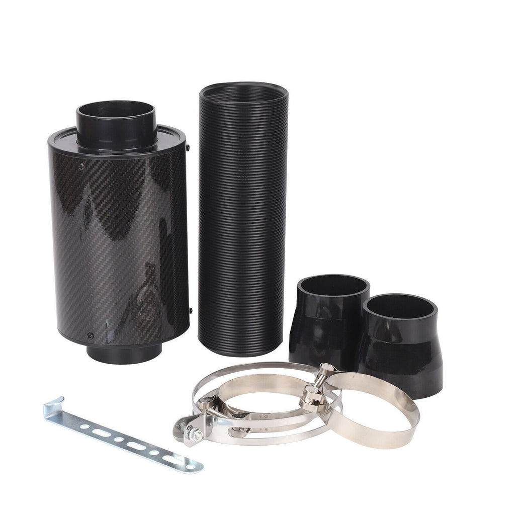 7CM Universal Feed Enclosed Induction Intake Pipe Hose Kit Car Cold Air Filter