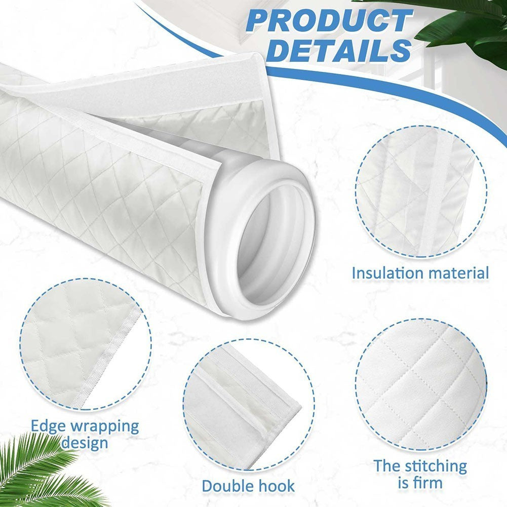 Air Conditioner Hose Cover 80 Inches Long With Insulation For Energy Saving