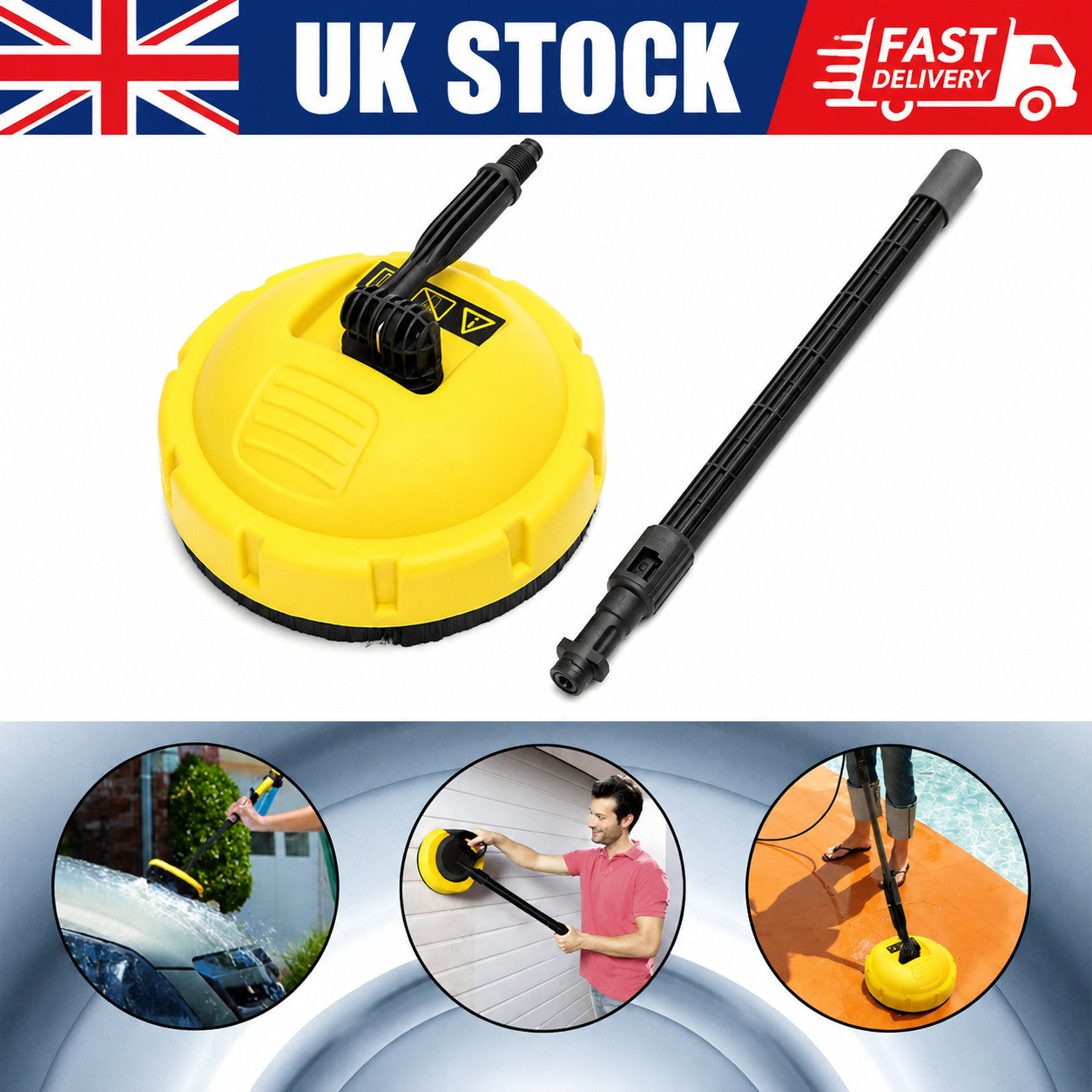 🔥For Karcher K2 K3 K4 High Pressure Washer Release Rotary Surface Patio Cleaner