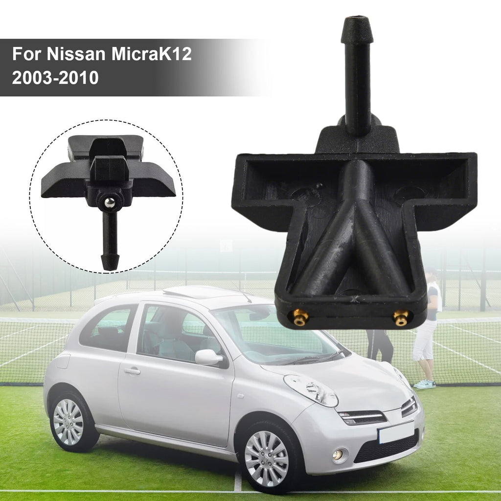 2x FRONT WINDSCREEN WASHER JET NOZZLE For Nissan Micra K12 2003-2010 28930AX600