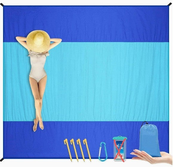 Outdoor Pocket Picnic Blanket Camping Waterproof Beach Mat Travel Sand-proof UK