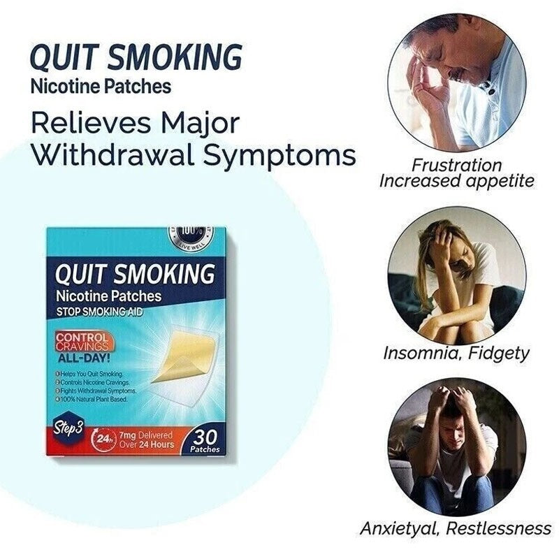 Nicotine Patches Stop Smoking Aid Steps 1 Through 3 to Quit Smoking Patches New