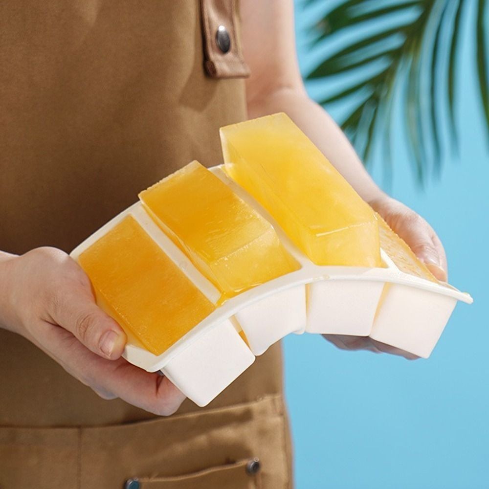 Silicone Food Freezing Molds 4 Grids Food Sauce Storage Durable Freezer Trays