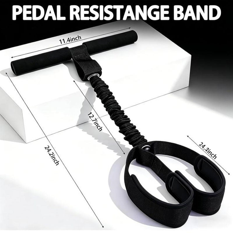 Upgraded Pedal Resistance Band with Handles, Women Foot Pedal Resistance Bands