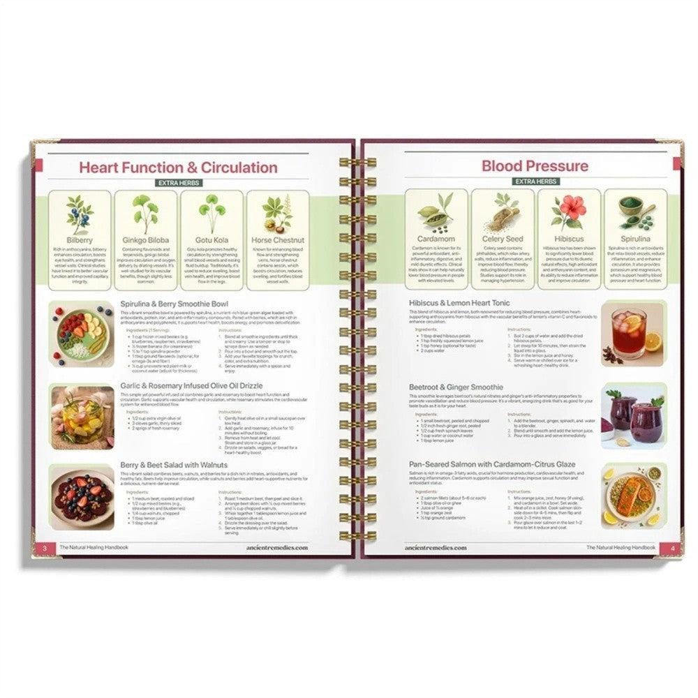 The Natural Handbook Bound For Herbal Remedies And Natural Recipes By Ancient