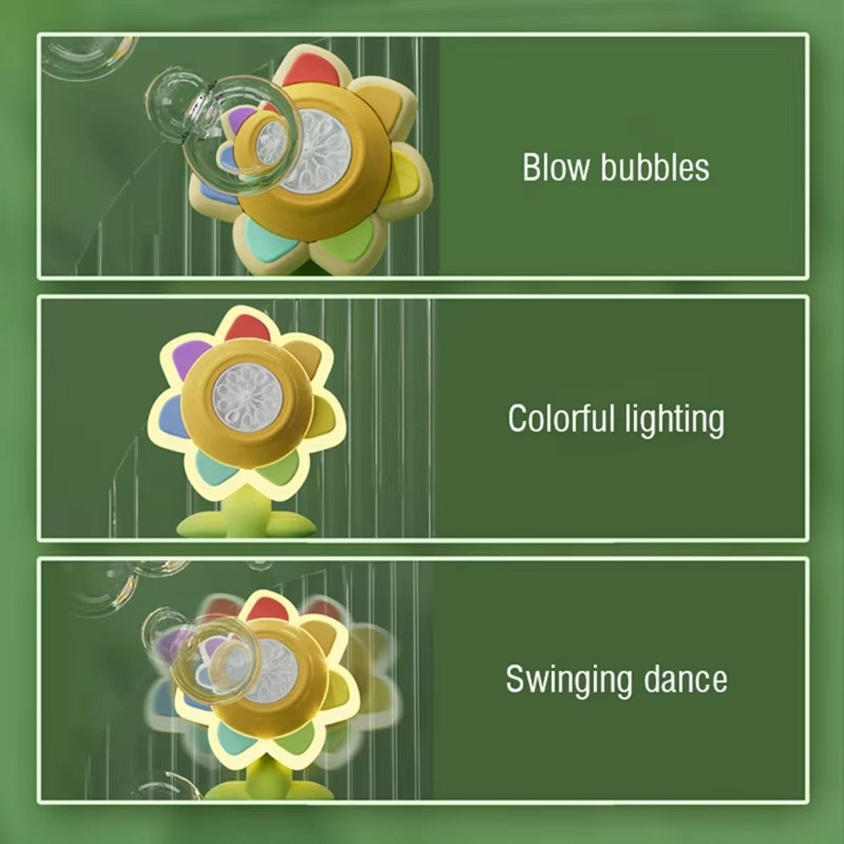 Electric Sunflower Bubble Machine Toy–Dancing Automatic Bubble Maker 2026 NEW UK