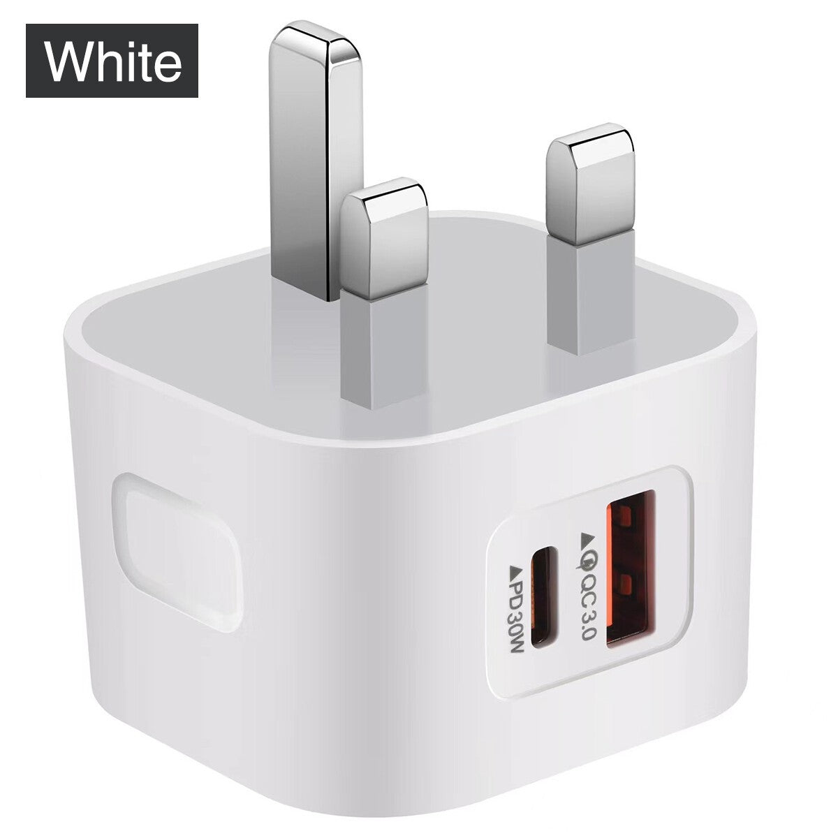 30W Dual PD Type USB-C Fast Charger for iPhone 13 12 11 14 Pro Max Plus UK Plug