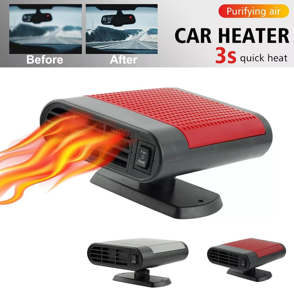 800W Car Heater Portable Electric Heating Fan Defogger Defroster Demister 12V