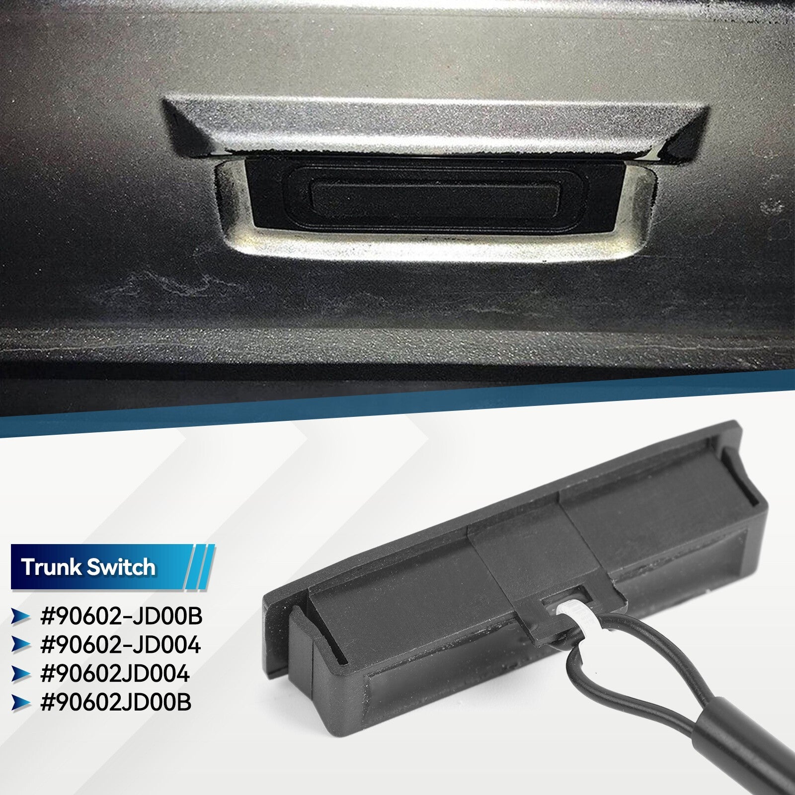 For Nissan Note Qashqai 05-14 Tailgate Switch Boot Handle Opening Release Switch