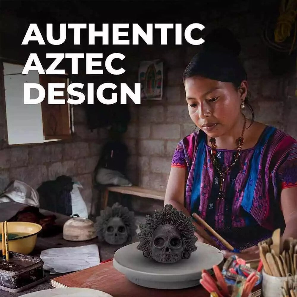 Handcrafted Aztec Death Whistle: 125+ Decibels of Terrifying Sound for Gifting