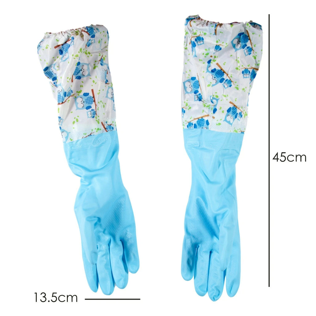 Long Cleaning Gloves Waterproof NEW Rubber Full Pond & Washing Gloves