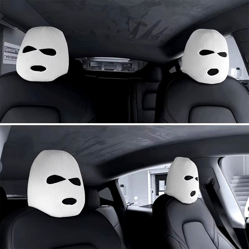 1pc Funny Car Seat Headrest Cover-Auto Interior Decoration Protector Universal