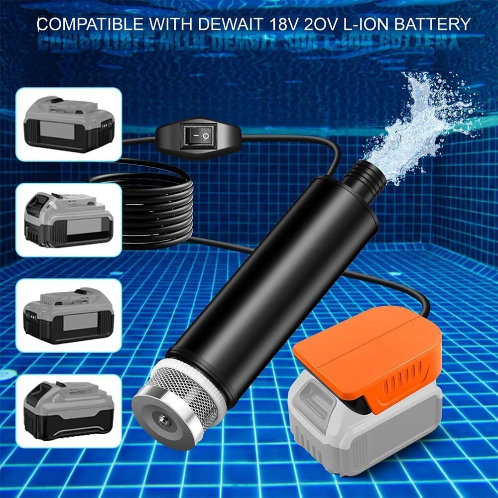 Cordless Oil/Water Pump Water Transfer Pump For Dewalt XR DCB 18V 20V Battery