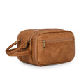 PU Leather Toiletry Bag For Men Large Travel Wash Bag Shaving Water-Resistant UK