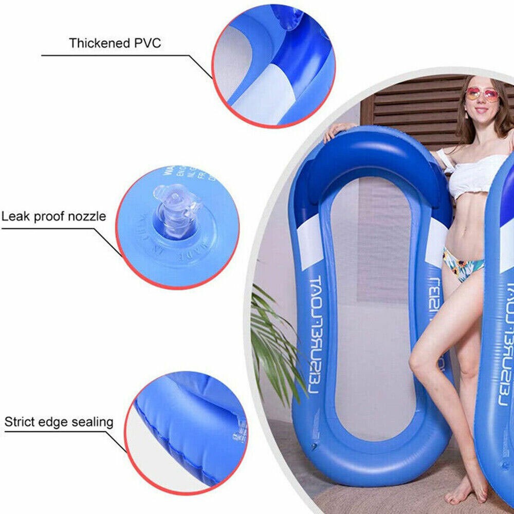 Inflatable Water Floating Bed Adult Sewimming Pool Beach Float Mattress Hammock