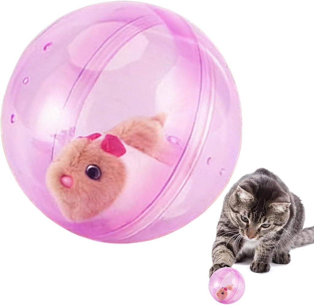 Electric Hamster – ABS | Rolling Ball | Plush Hamster | Interactive Pet Toy