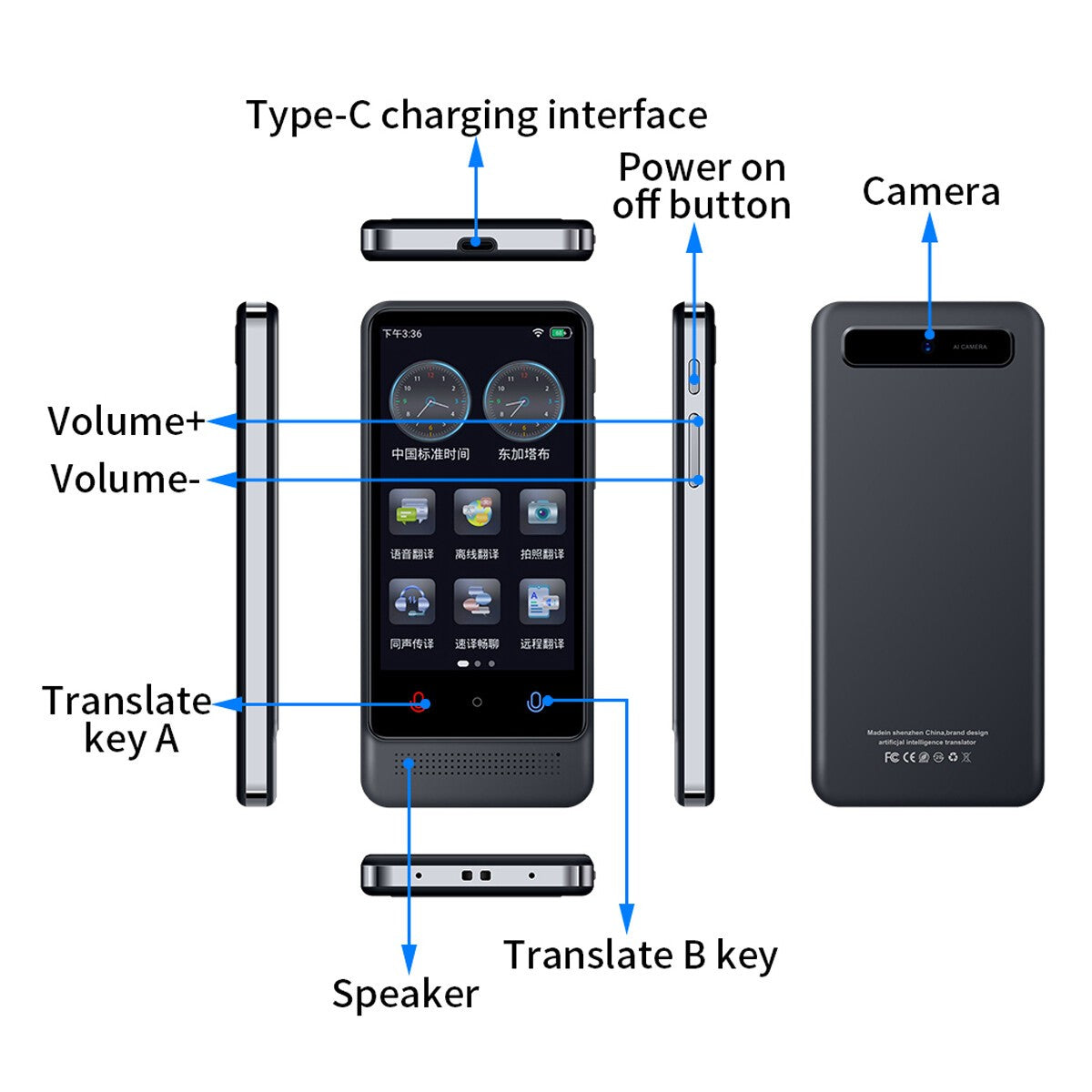 2026 Language Translator Device Real-time Smart Instant Voice 137+ Languages -UK