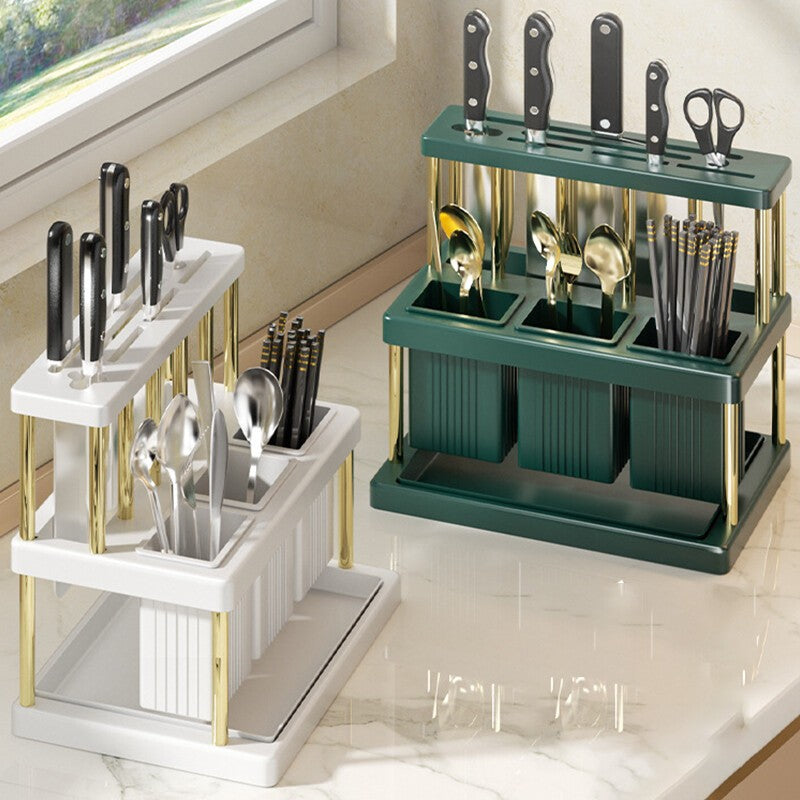 Kitchen Cutlery Holder Spoon Fork Chopstick Storage Rack Utensils Organizer Box