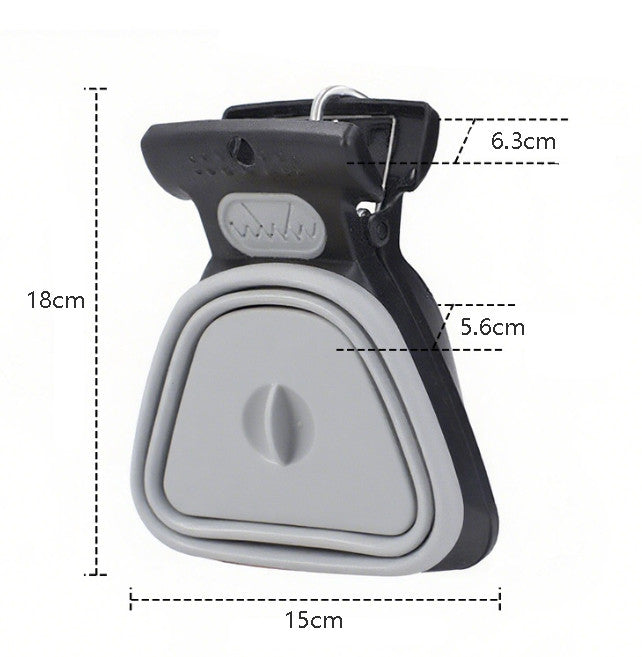 Dog Pooper Scooper Foldable Pet Waste Pickup Cleaner with Bags Travel Tool