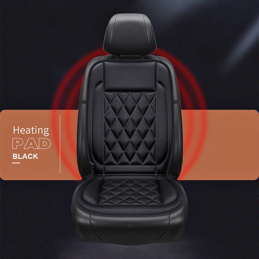 Universal Car Seat Pad Cushion Cover Heating Heater Warm Heated Cold Winter 12V