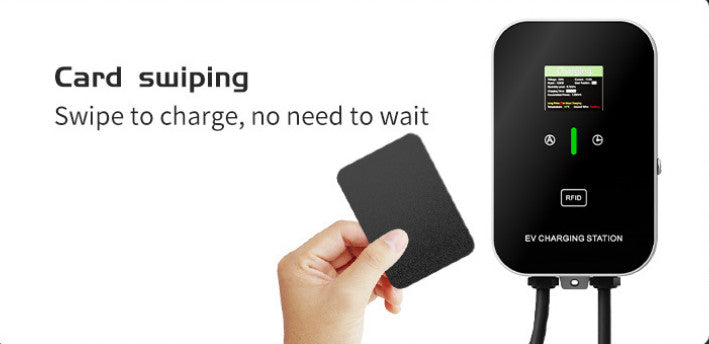 32A 7KW EV Charger Type 2 Electric Car Charging Station With 5M Cable Card