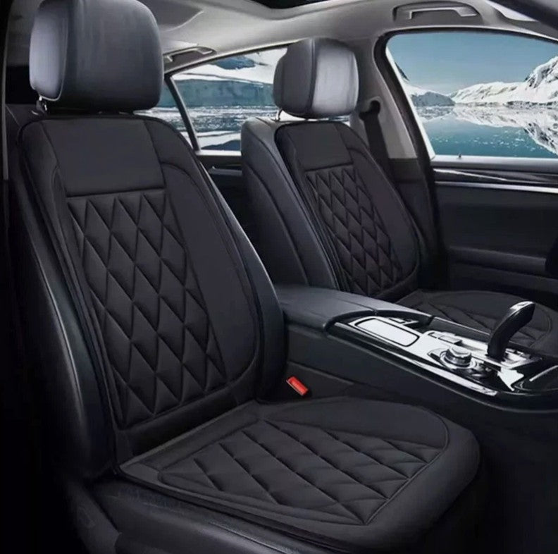 12V Car Seat Pad Cushion Cover Heating Heater Heated Cold Winter Warm Universal