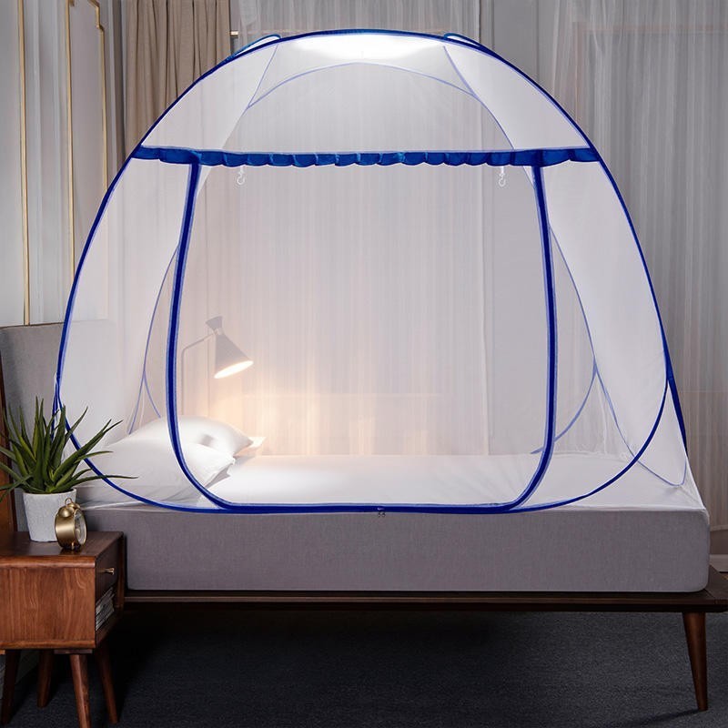 Portable Single Door Pop Up Mosquito Net Lace Netting Home Yurt Tent Bed Cover