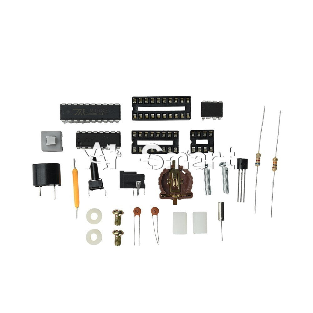 DC 5V 4-Digit Digital Light Bar Clock kit Brightness Adjustment Welding Practice