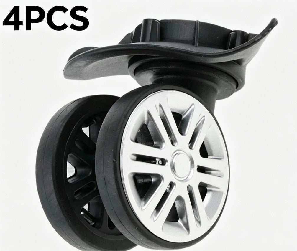 4Pcs Luggage Wheel Suitcase Replacement Wheels Casters 360 Swivel Travel Case
