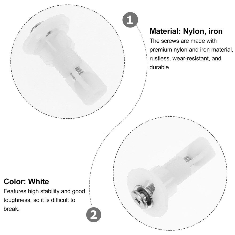 2 Pcs Toilet Seat Holders Rubbers Screw Prevent Screws