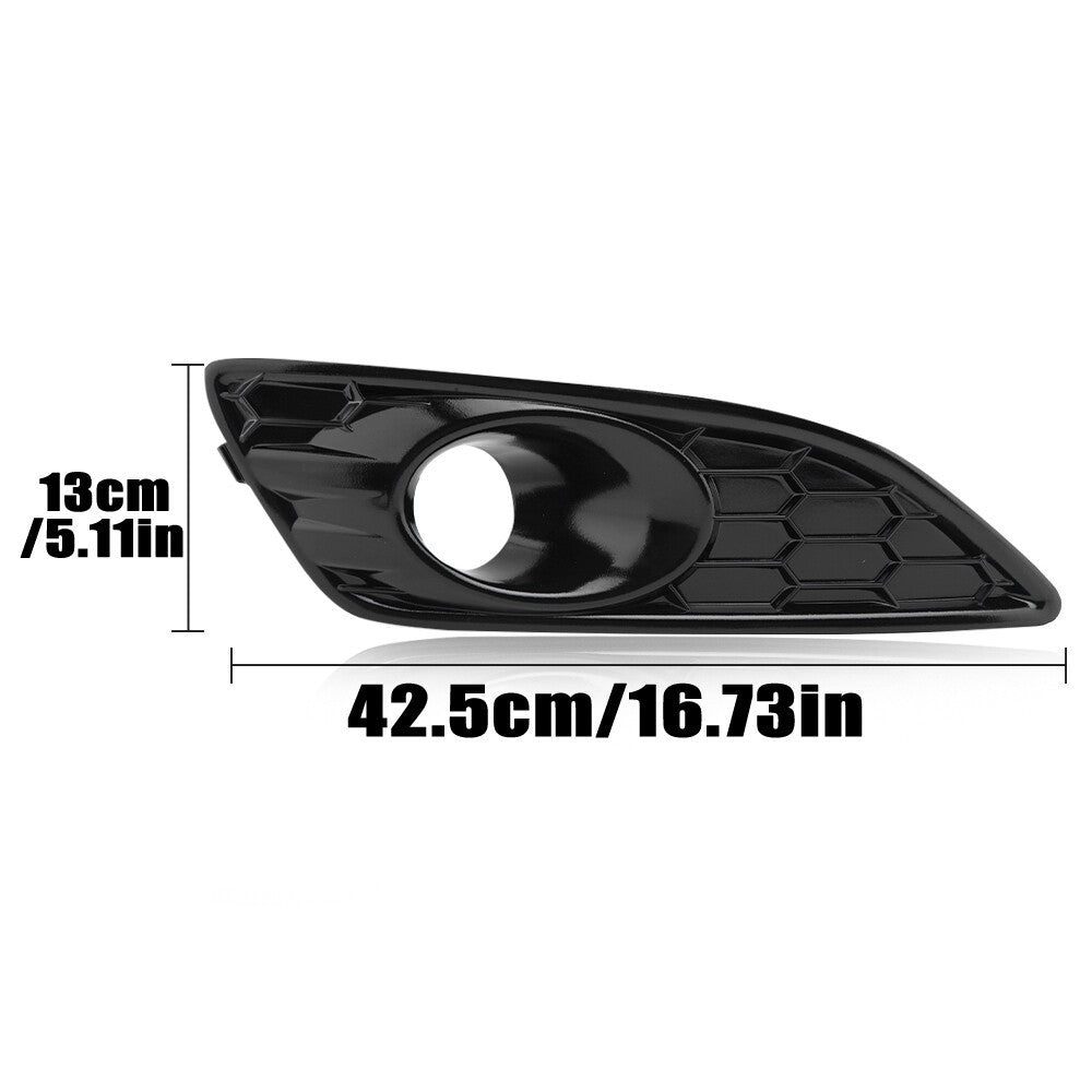 For Ford Fiesta MK7 2013-2017 Pair Honeycomb Front Bumper Fog Light Cover Grille