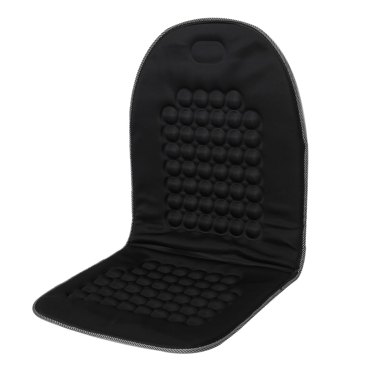 2Pcs Black Car Front Seat Cushion Soft Protector Pad Comfort Chair Cover Mat