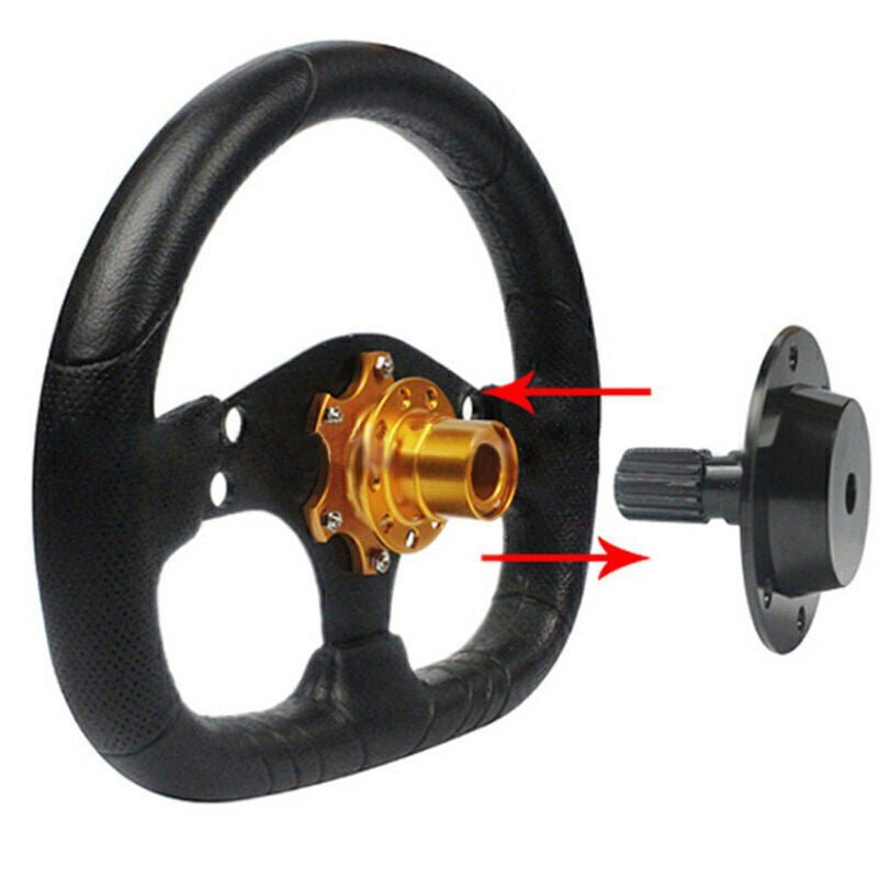 SNAP OFF QUICK RELEASE DETACHABLE STEERING WHEEL BOSS KIT HUB ADAPTER GROUP