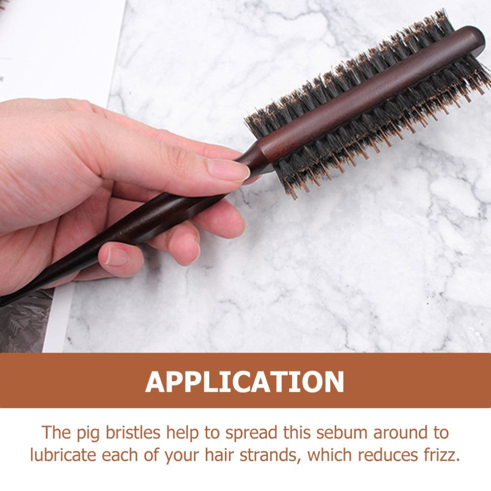 2 Piece Small Round Bristle Quiff Roller Hair Brush