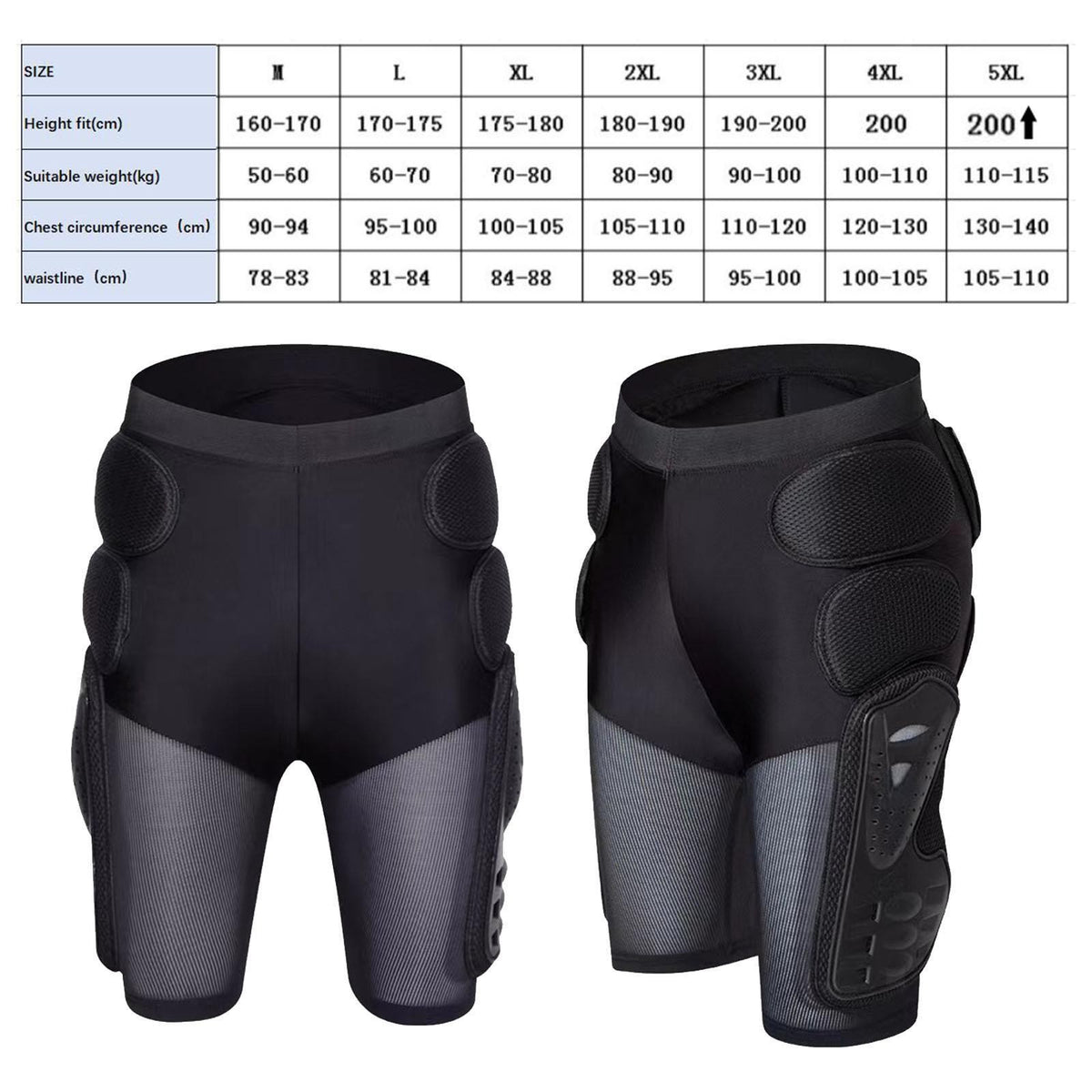 Protective Padded Shorts Motorcycle Riding Shorts Shock Absorbing Comfortable