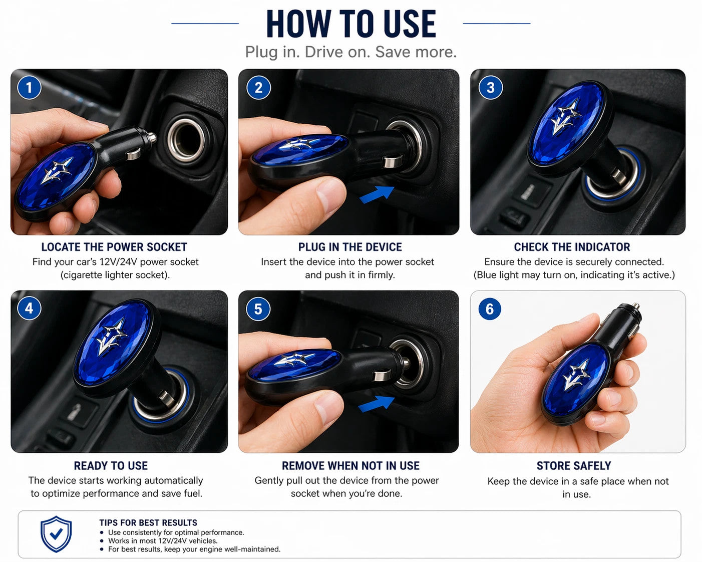 2PCS Gas Saver,Fuel Sync - Drive Farther,Save More Fuel Instantly, Automotive UK