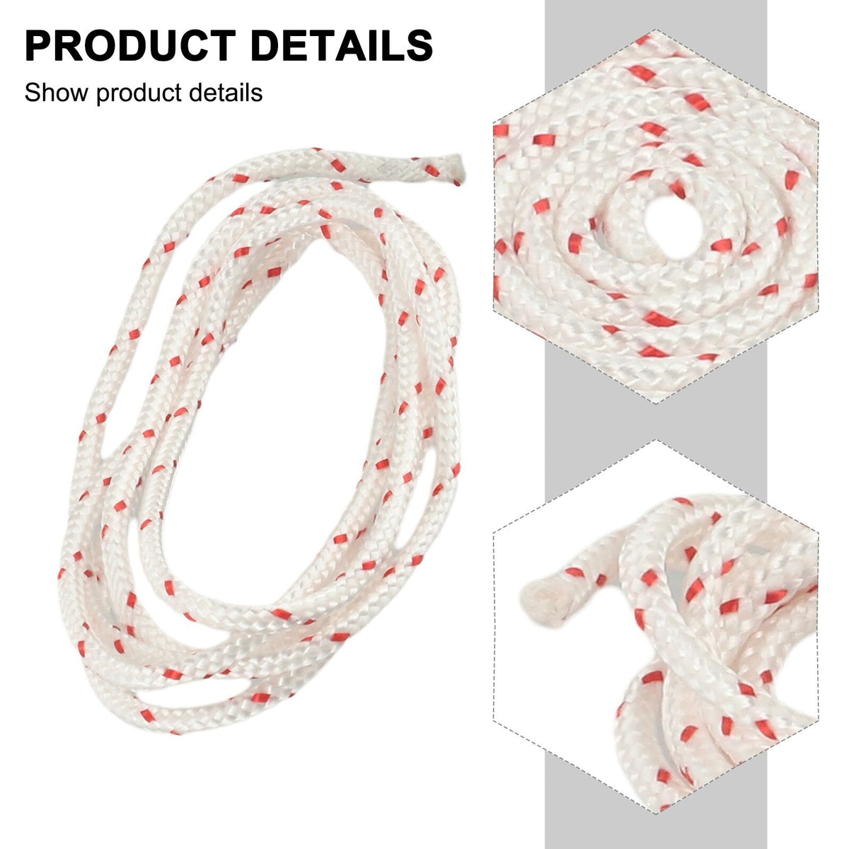 3.5mm 10m Nylon Fiber Recoil Pull Starter Cord Rope For Sti- Strimmer Chainsaw