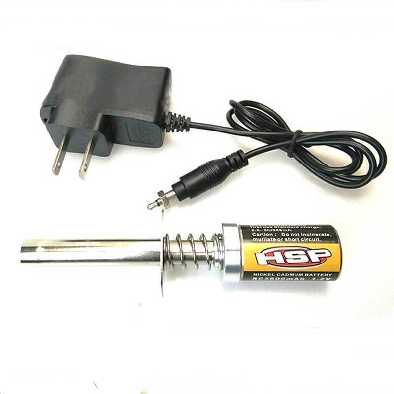 RC Glow Plug HSP Starter Igniter 1800/3600mah Nitro Car Engine Rechargeable